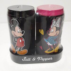Mickey and Minnie Salt & Pepper Shakers ~ Tin ~ New